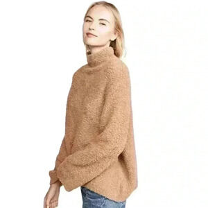Vince Teddy Bear Wool Cashmere blend Oversized size Large Funnel neck